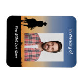 Memorial Photo Western Horse Back Riding Magneet (Horizontaal)
