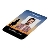 Memorial Photo Western Horse Back Riding Magneet (Linkerzijde)