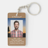 Memorial Photo Western Horse Back Riding Sleutelhanger (achterkant)