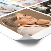 Memorial Pink Floral Forever Hearts 33 Foto Poster (Hoek)