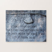 Memorial Plague Lexington Massachusetts Legpuzzel (Horizontaal)