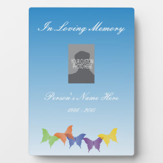 Memorial Plaque met Butterflies Fotoplaat