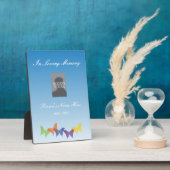 Memorial Plaque met Butterflies Fotoplaat (Zijkant)