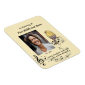 Memorial Pocke Keepsake  Music Bird Magneet (Rechterzijde)