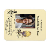 Memorial Pocke Keepsake  Music Bird Magneet (Horizontaal)