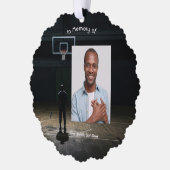 Memorial Pocket Card Basketball Game Ornament Kaart (Links)