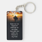 Memorial Pocket Card Kayaking Sport  Sleutelhanger (achterkant)