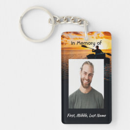 Memorial Pocket Card Kayaking Sport  Sleutelhanger