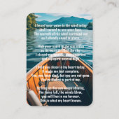 Memorial Pocket Kaart Boat Boating Boat Visitekaartje (Achterkant)