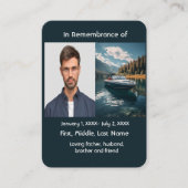 Memorial Pocket Kaart Boat Boating Motorboot Visitekaartje (Voorkant)