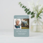 Memorial Pocket Kaart Camping Camper Visitekaartje (Staand voorkant)