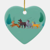 Memorial Pocket Kaart Dog Walker Walker Keramisch Ornament