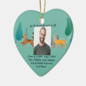Memorial Pocket Kaart Dog Walker Walker Keramisch Ornament