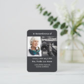 Memorial Pocket Kaart Fotograaf Visitekaartje (Staand voorkant)