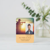 Memorial Pocket Kaart Hunter Jacht hert Visitekaartje (Staand voorkant)