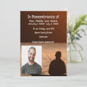 Memorial Pocket Kaart Ocean Fly Fishing Fisherman (Staand voorkant)