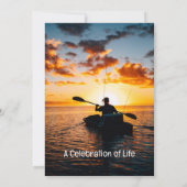 Memorial Pocket Kaart Ocean Fly Fishing Fisherman (Achterkant)