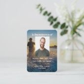 Memorial Pocket Kaart Ocean Fly Fishing Fisherman Visitekaartje (Staand voorkant)