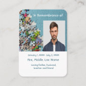 Memorial Pocket Kaart puzzel Visitekaartje (Voorkant)