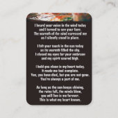 Memorial Pocket Kaart Schilder Schilderkunst Visitekaartje (Achterkant)