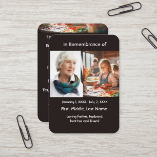 Memorial Pocket Kaart Schilder Schilderkunst Visitekaartje