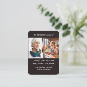 Memorial Pocket Kaart Schilder Schilderkunst Visitekaartje (Staand voorkant)