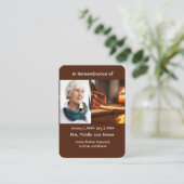 Memorial Pocket Kaart Schrijver Docent Visitekaartje (Staand voorkant)