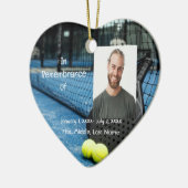 Memorial Pocket Kaart Tennis Game Racket Ball Keramisch Ornament (Links)