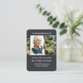 Memorial Pocket Kaart Tuinman Tuintuin Visitekaartje (Staand voorkant)