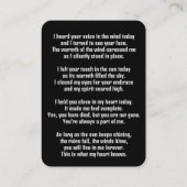 Memorial Pocket Kaart Voetbalspeler Spel Visitekaartje (Achterkant)