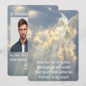 Memorial Pocket Keepomwille Angel Sky Clouds Kaart (Voorkant / Achterkant)