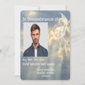 Memorial Pocket Keepomwille Angel Sky Clouds Kaart (Achterkant)