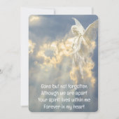 Memorial Pocket Keepomwille Angel Sky Clouds Kaart (Voorkant)