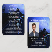 Memorial Pocket Keepomwille Motorcycle Biker Visitekaartje (Voorkant / Achterkant)