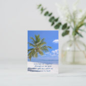 Memorial Pocket Keepomwille Tropical Beach Paradis Visitekaartje (Staand voorkant)