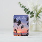 Memorial Pocket Keepomwille Tropical Beach Paradis Visitekaartje (Staand voorkant)