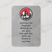 Memorial Pocket Keepsake Welder Welding Visitekaartje (Voorkant)