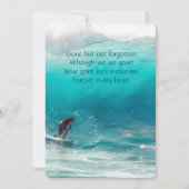 Memorial Pocket Keepslag Wave Surfer Water Kaart (Voorkant)