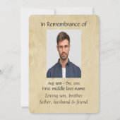 Memorial Pocket Keepslag Wolf Animal Kaart (Achterkant)