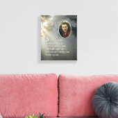 Memorial Poem en Portrait Canvas Afdruk (Insitu (Woonkamer))