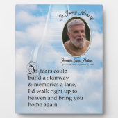 Memorial Poem en Portrait Fotoplaat (Voorkant)