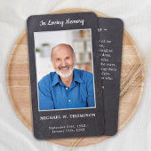 Memorial Poem Foto Funeral Prayer Kaart 25 Contactkaartje