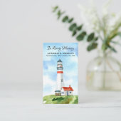 Memorial Poem Lighthouse Funeral Prayer Kaart Contactkaartje (Staand voorkant)