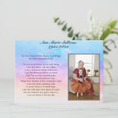  Memorial Poem met foto Kaart (Staand voorkant)