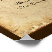 Memorial Poem Parchment Poster (Hoek)