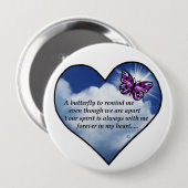 Memorial Poem Ronde Button 4,0 Cm (Voorkant /achterkant)