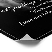 Memorial Poster in the light - afscheid van mijn d (Hoek)