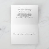 Memorial Prayer Blessenkaart Kaart (Binnen)