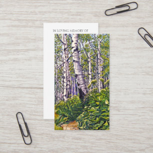 Memorial Prayer Blessenkaart Visitekaartje