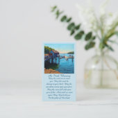 Memorial Prayer Blessenkaart Visitekaartje (Staand voorkant)